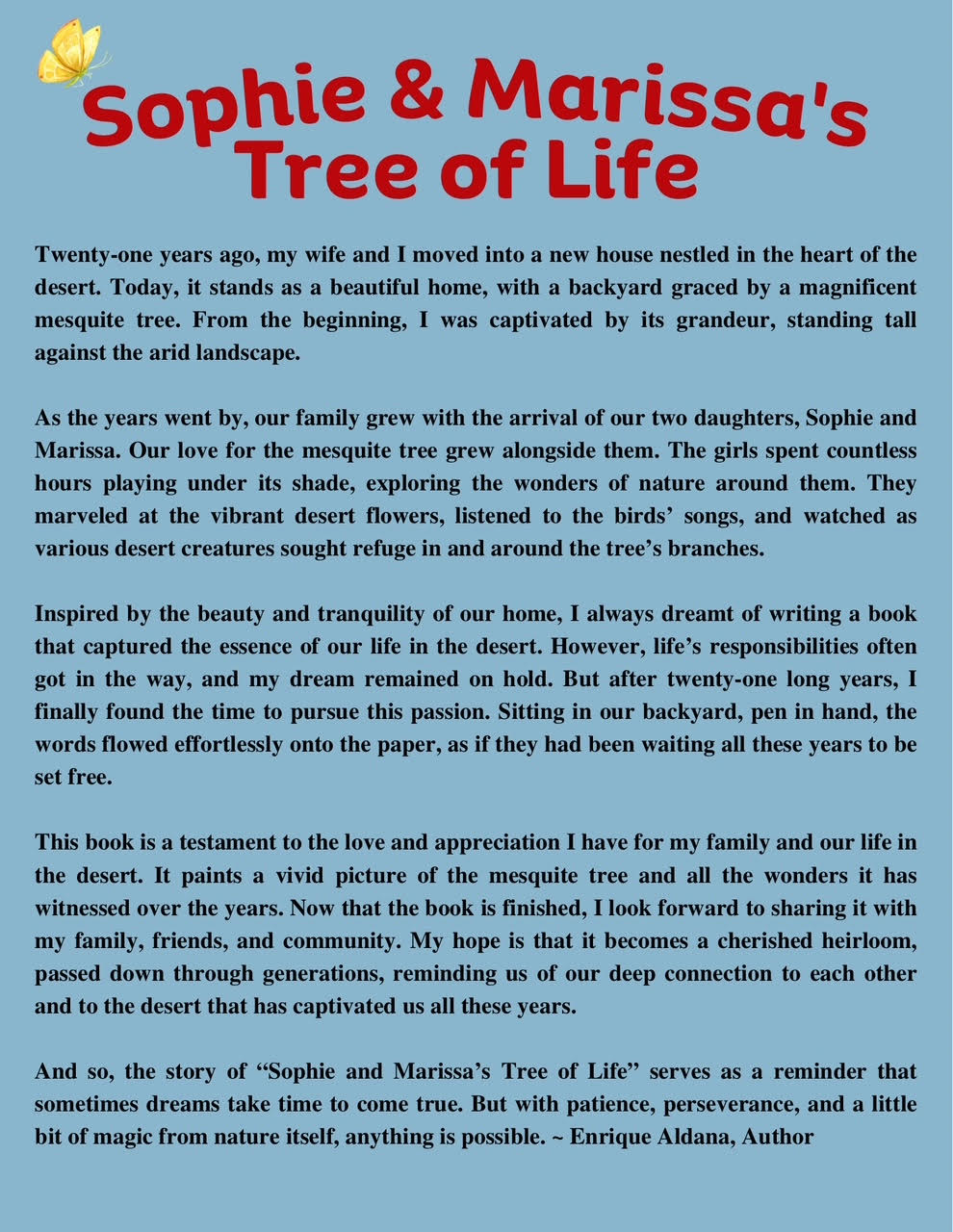 Sophie and Marissa’s Tree of Life